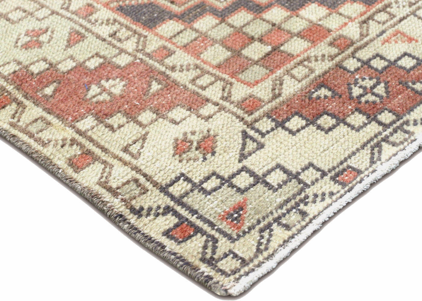 Vintage Turkish Oushak Runner - 3' x 9'4" - 156101