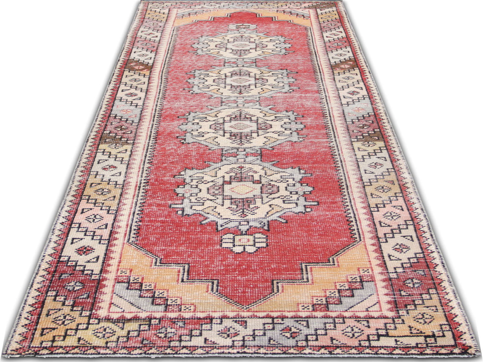 Vintage Turkish Oushak Runner - 3'3" x 9'7" - 156104