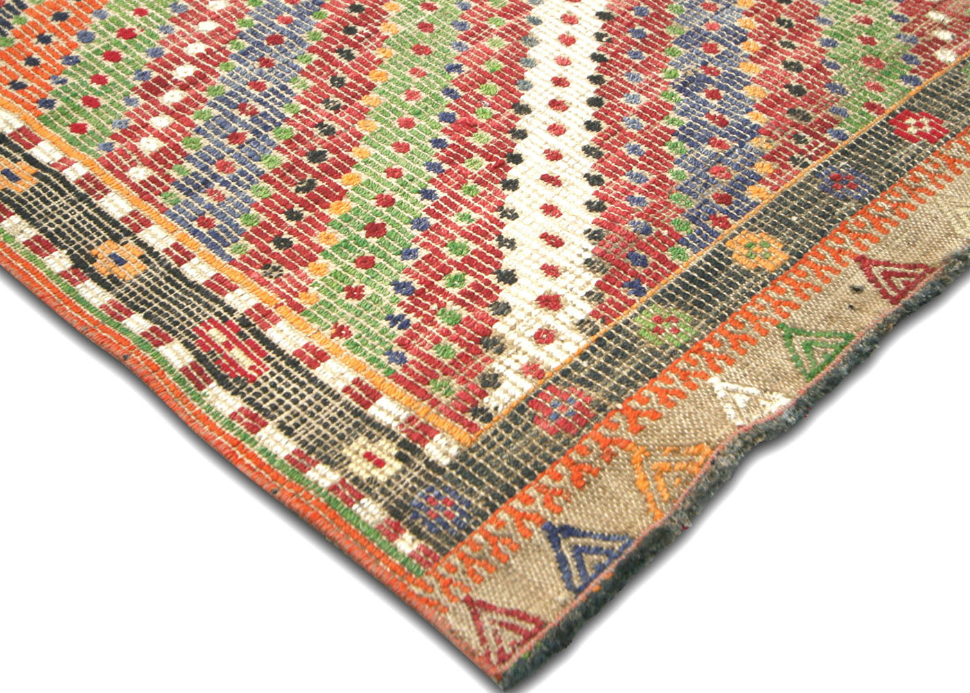 Vintage Turkish Kilim - 6'2" x 9'10" - 156105