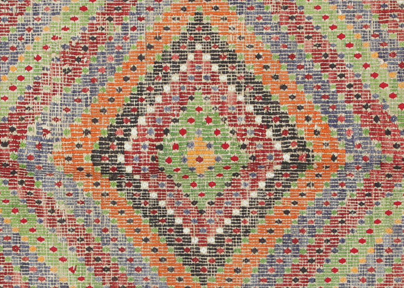 Vintage Turkish Kilim - 6'2" x 9'10" - 156105