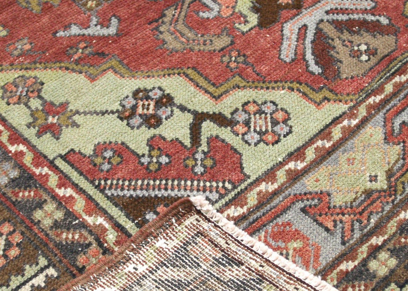 Vintage Turkish Oushak Rug - 3'2" x 5' - 156113