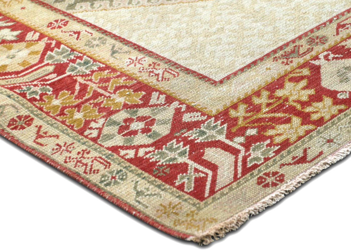 Vintage Turkish Oushak Rug - 3'7" x 6'2" - 156115