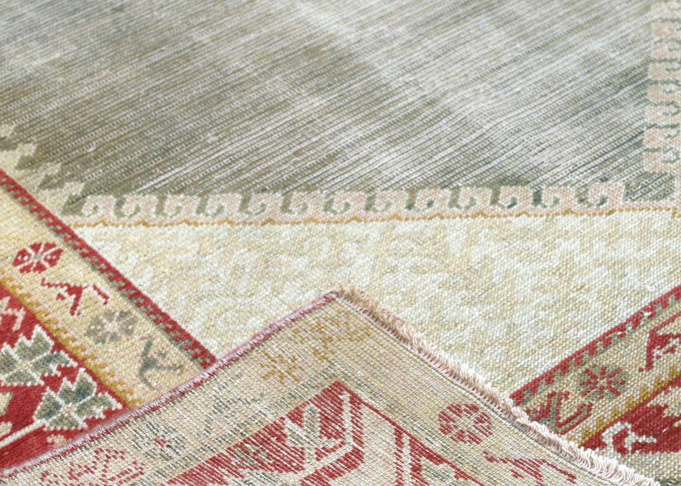 Vintage Turkish Oushak Rug - 3'7" x 6'2" - 156115
