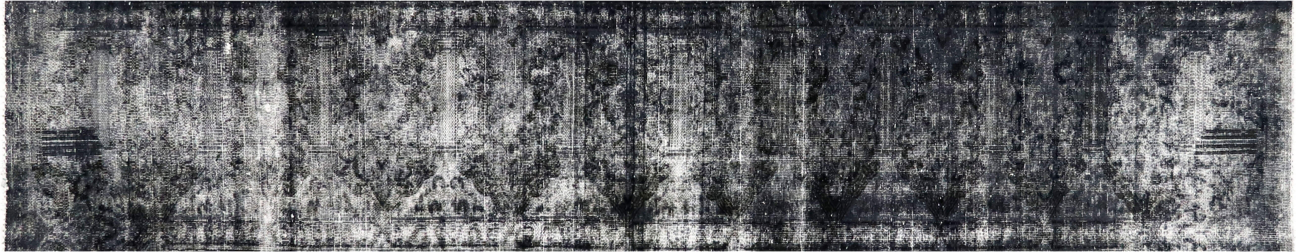 Vintage Persian Kerman Overdyed Runner - 1'11" x 12'8" - 156671