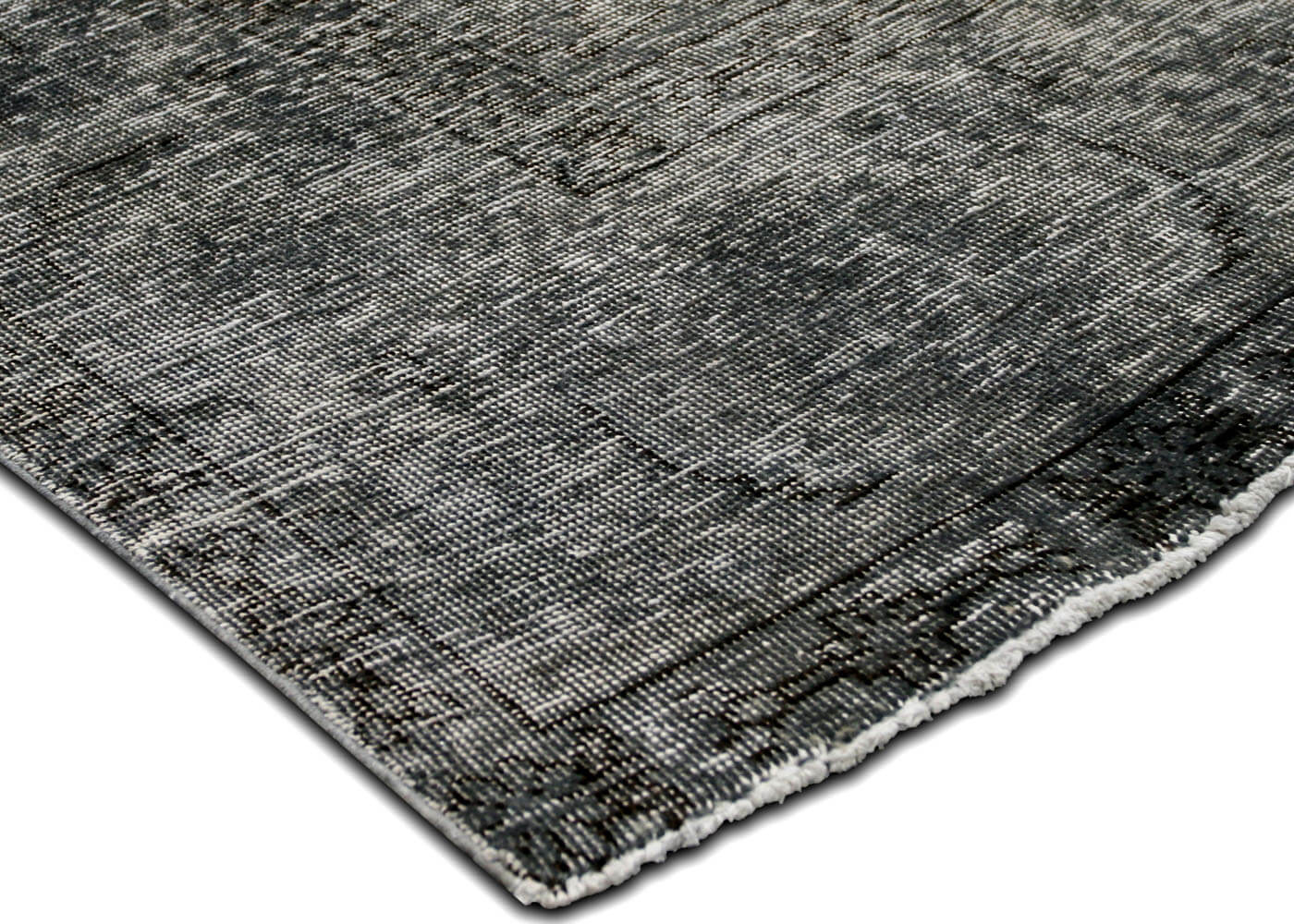 Vintage Persian Tabriz Overdyed Rug - 9'5" x 10'7" - 160048