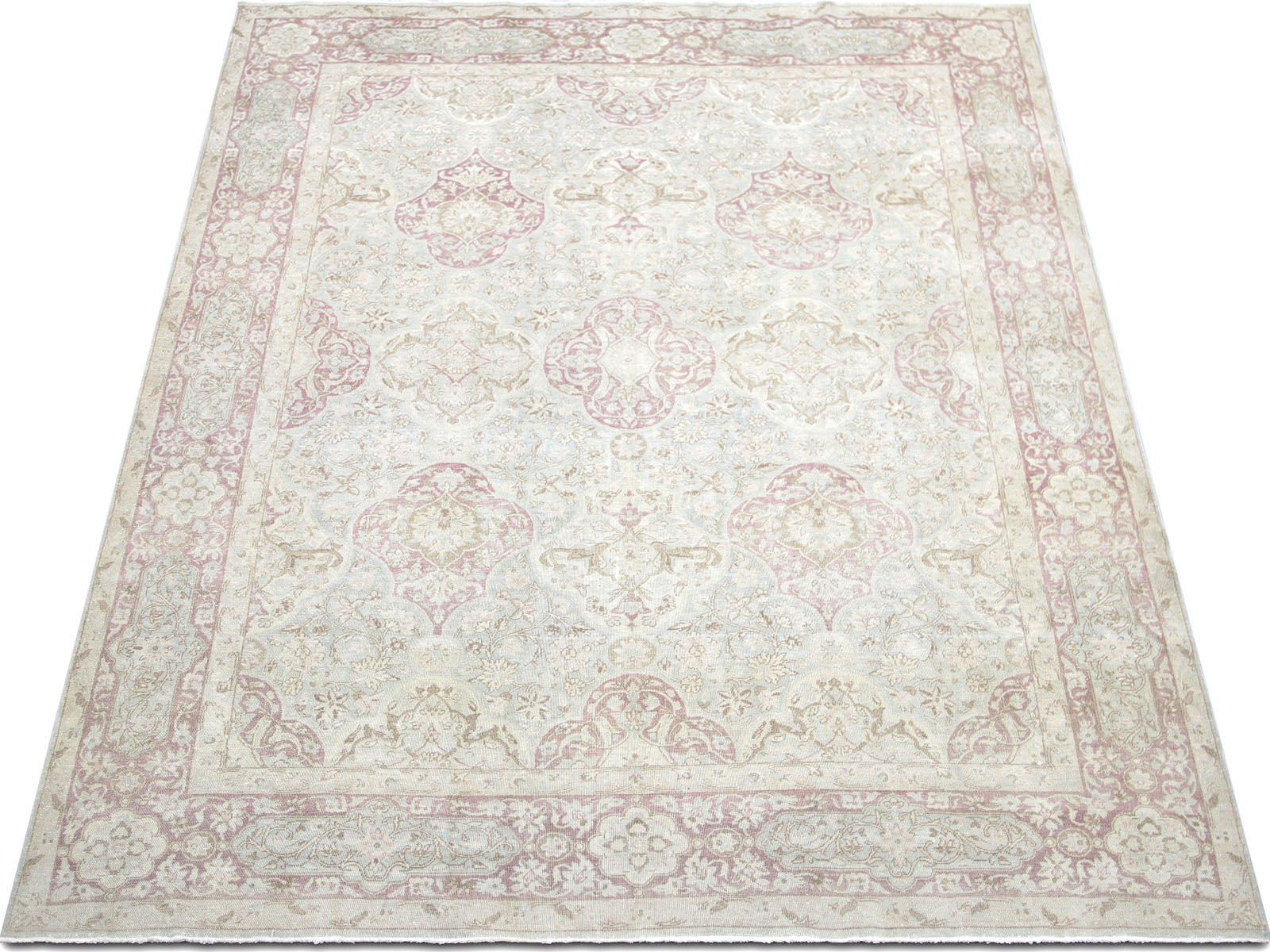 Semi Antique Persian Kerman Rug - 7'11" x 11'5" - 160052