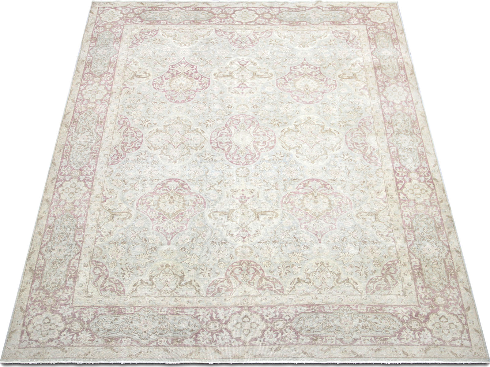 Semi Antique Persian Kerman Rug - 7'11" x 11'5"