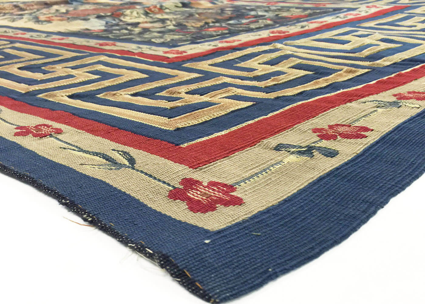 Semi Antique French Aubusson Tapestry - 3'10" x 10' - 160063