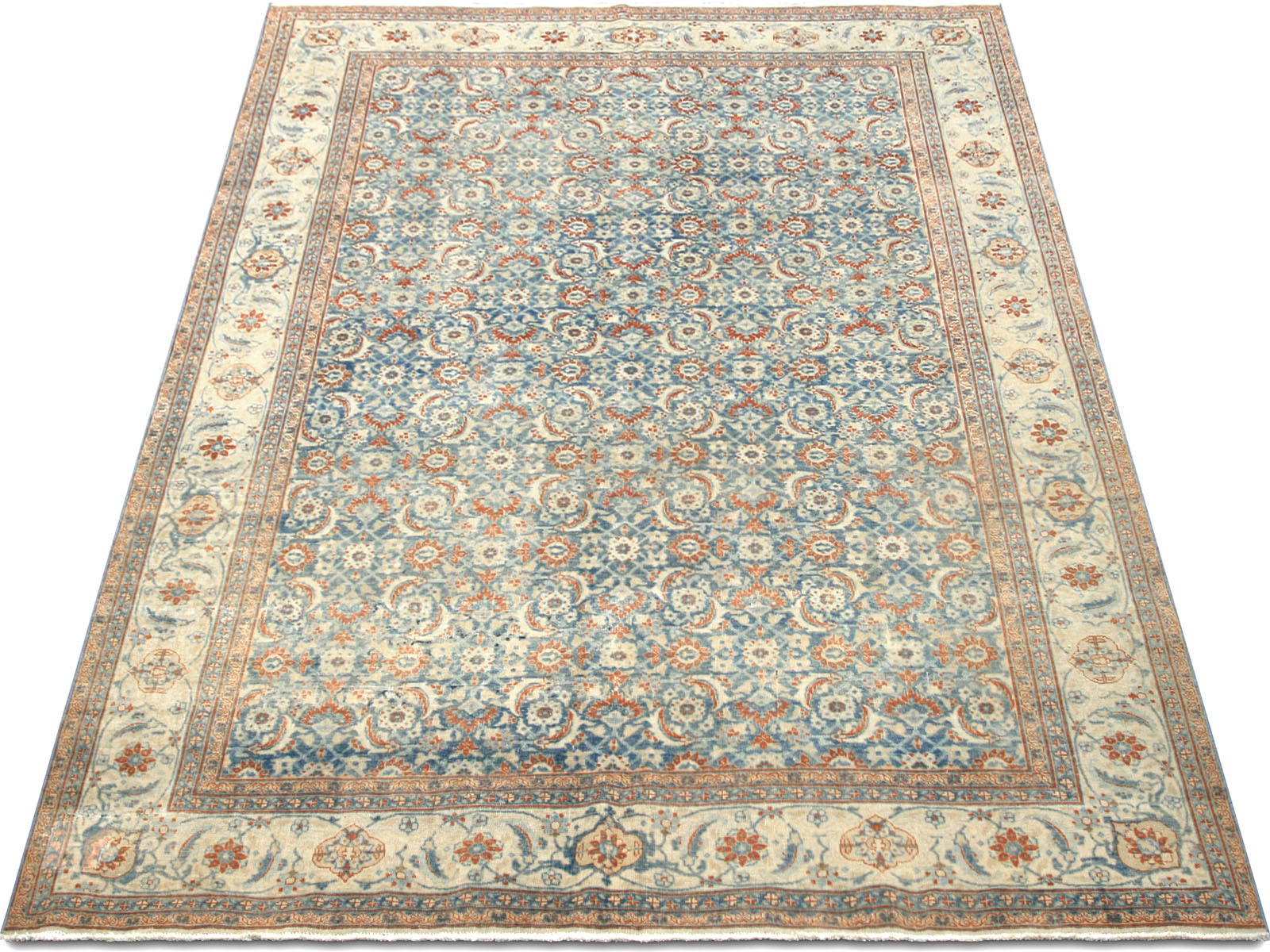 Semi Antique Persian Tabriz Rug - 8' x 10'11"