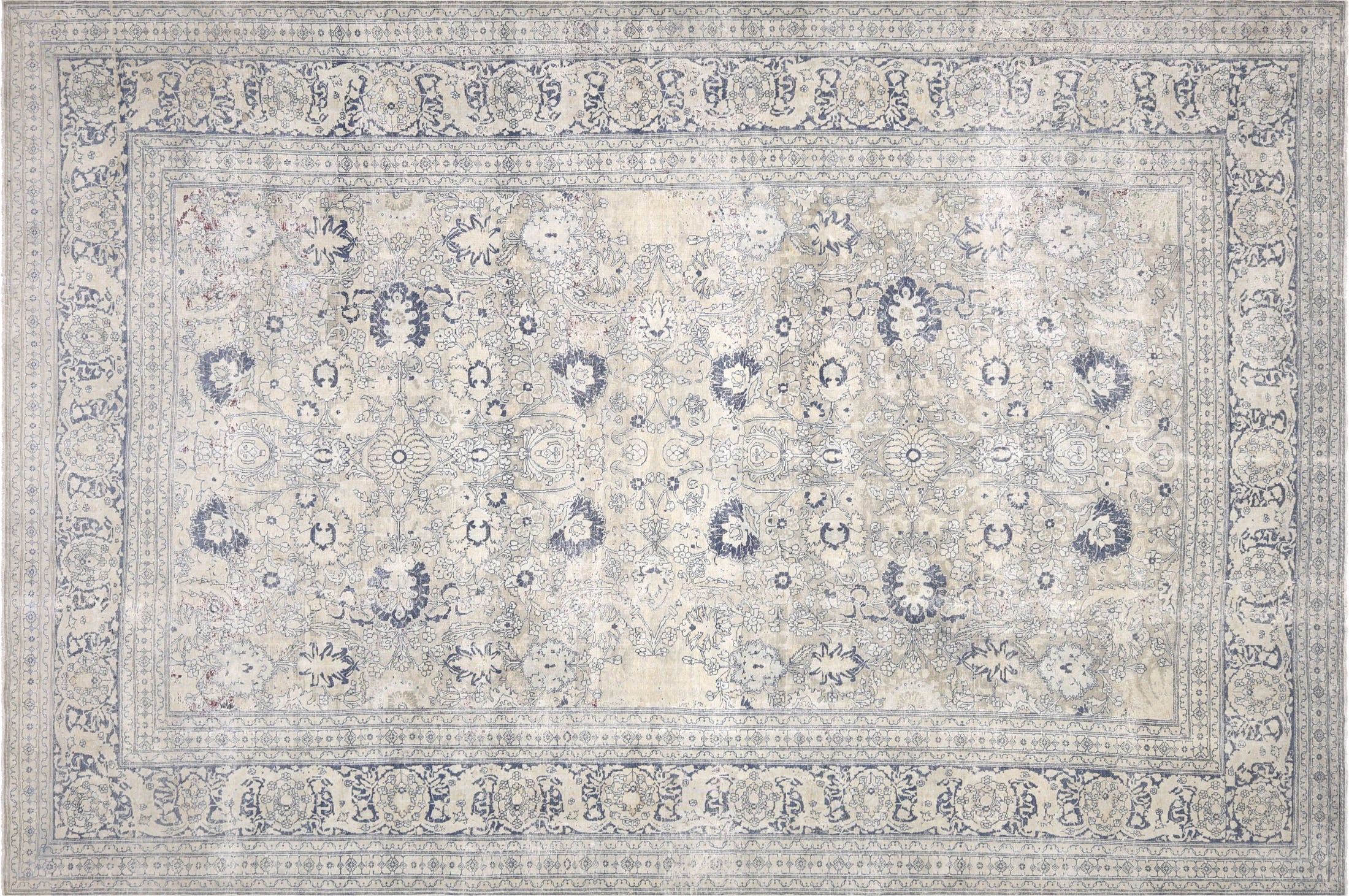 Semi Antique Persian Tabriz Rug - 11' x 16'7" - 160069