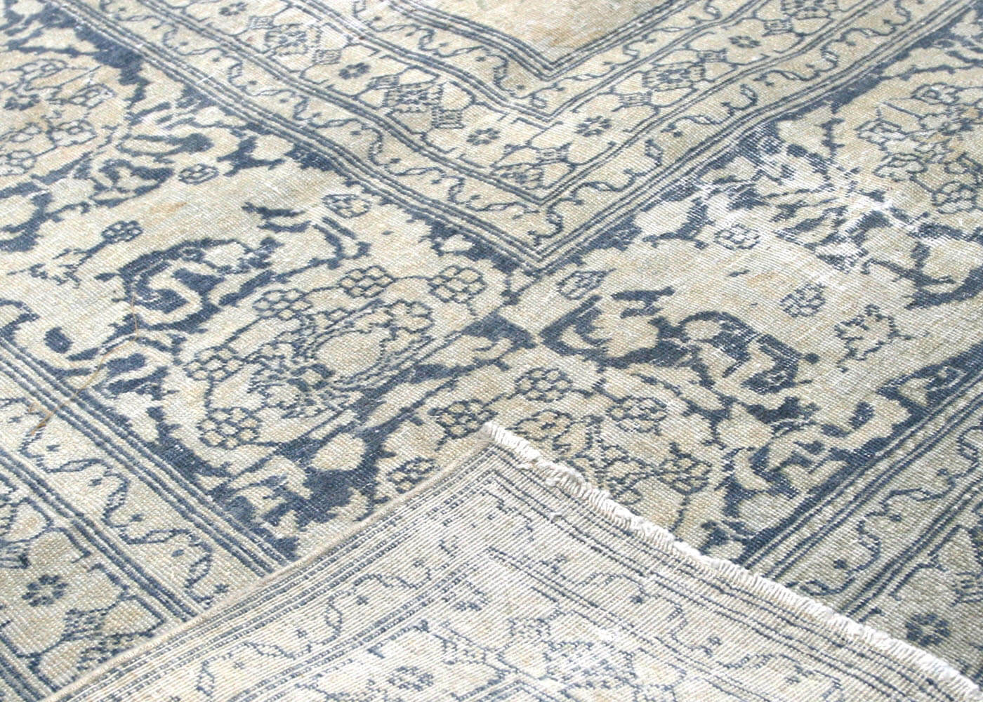 Semi Antique Persian Tabriz Rug - 11' x 16'7" - 160069