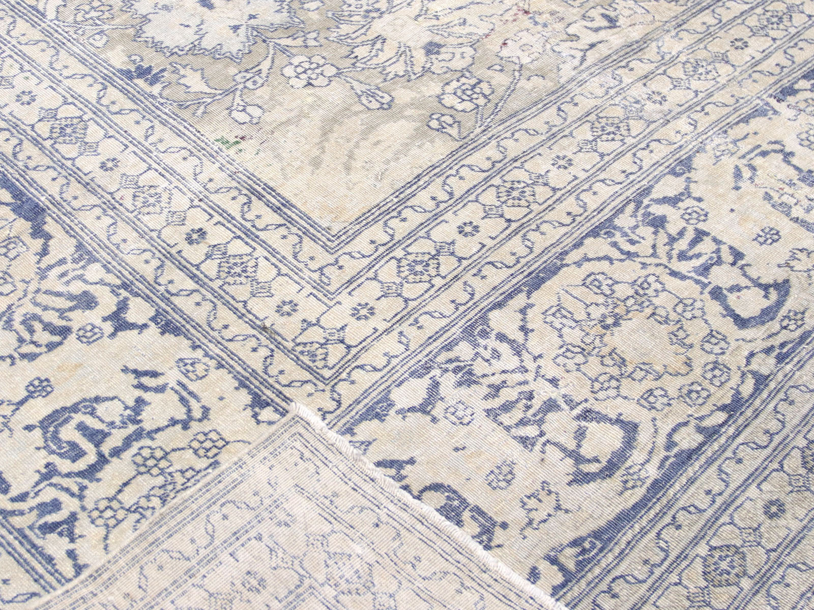 Semi Antique Persian Tabriz Rug - 11' x 16'7" - 160069