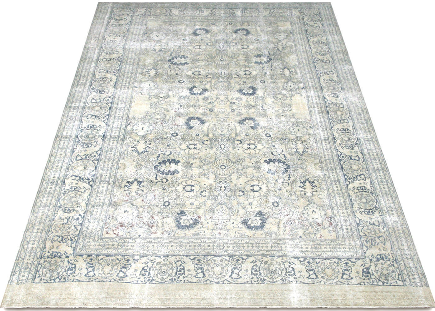 Semi Antique Persian Tabriz Rug - 11' x 16'7" - 160069