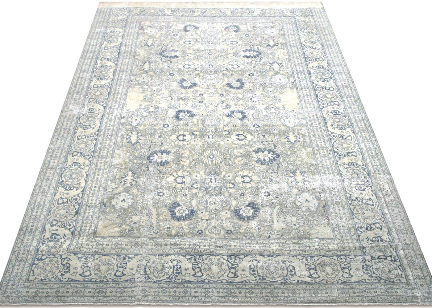 Semi Antique Persian Tabriz Rug - 11' x 16'7" - 160069