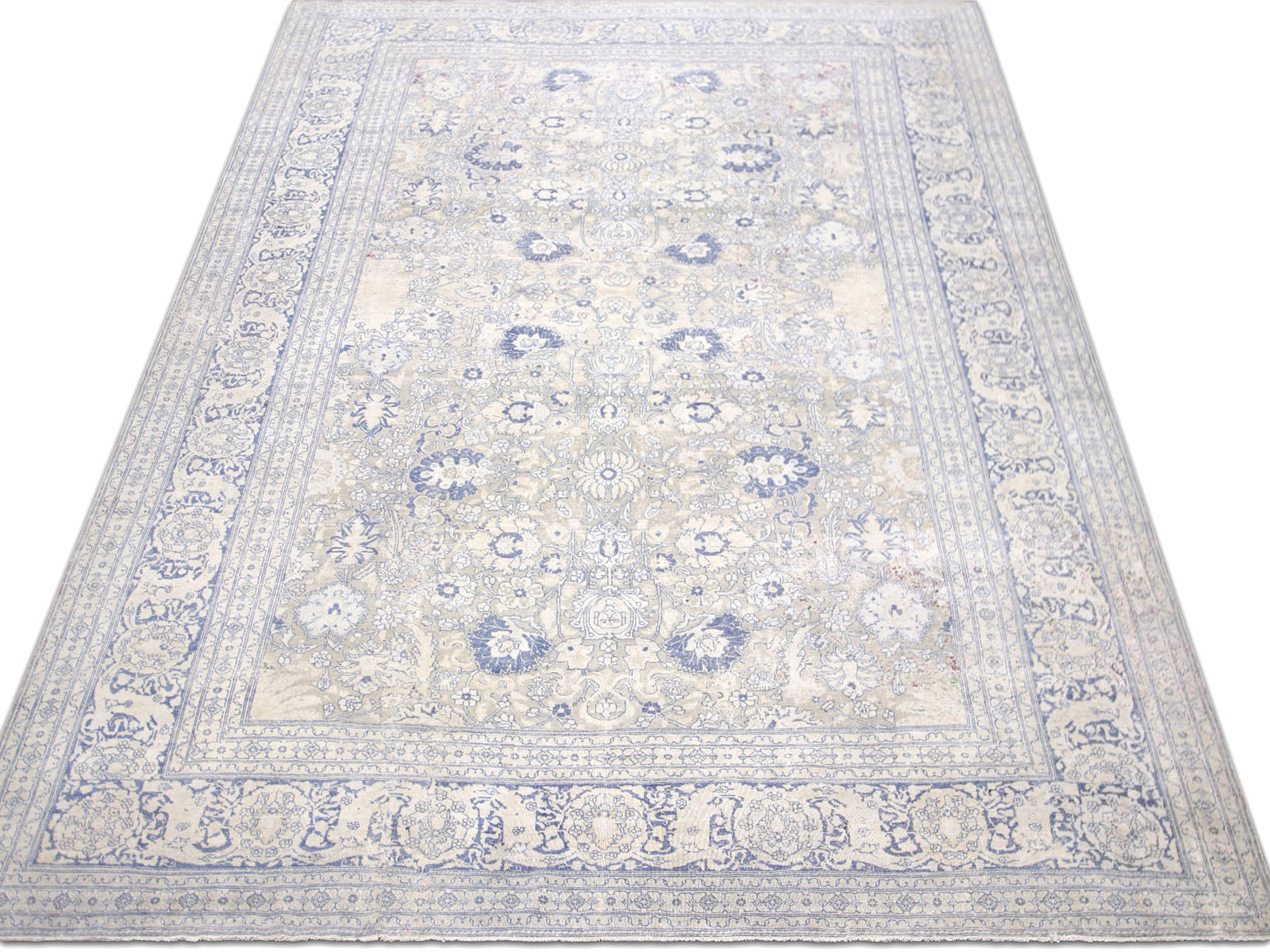 Semi Antique Persian Tabriz Rug - 11' x 16'7" - 160069