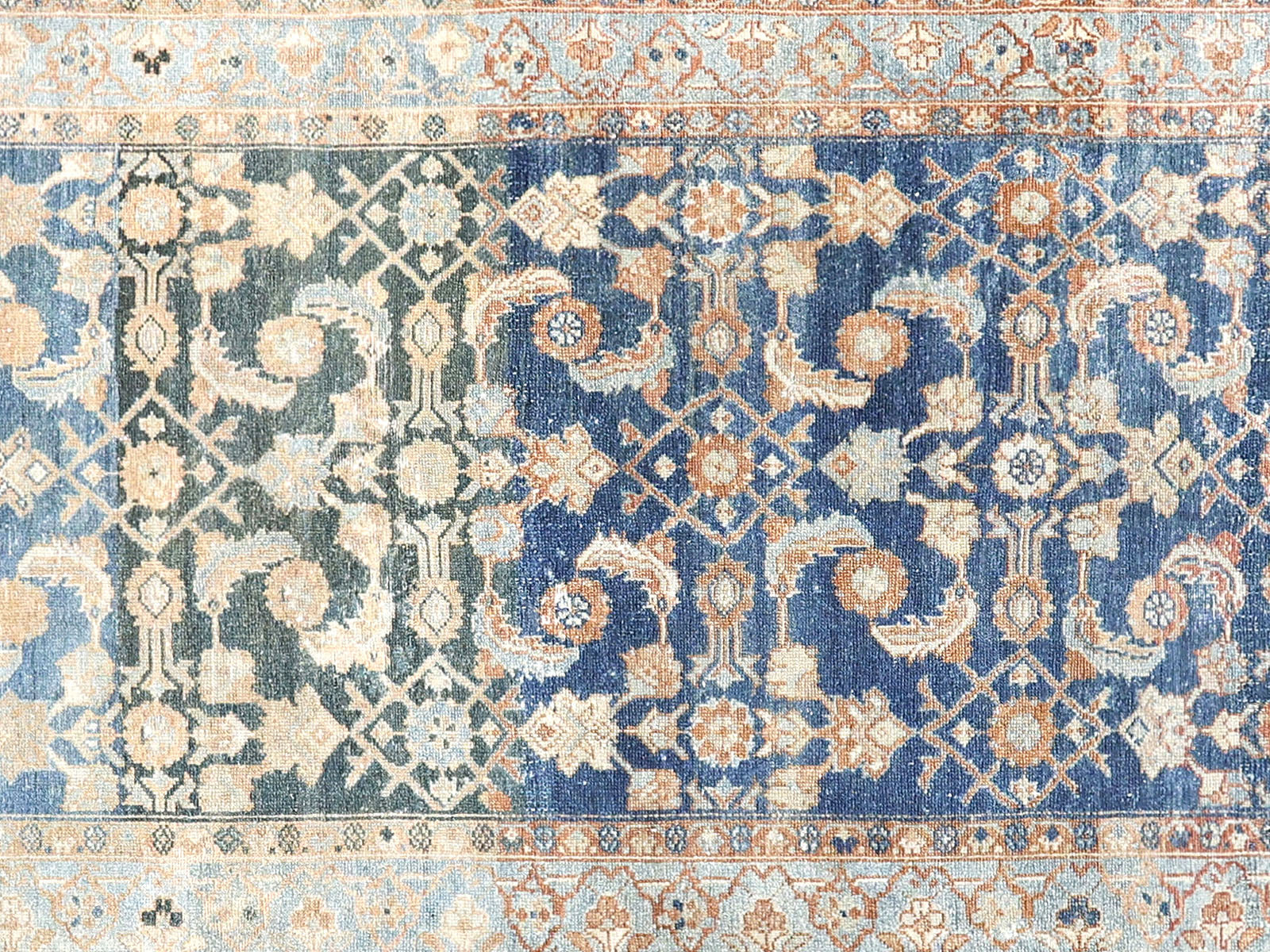 Semi Antique Persian Melayer Runner - 3'7" x 15'10"