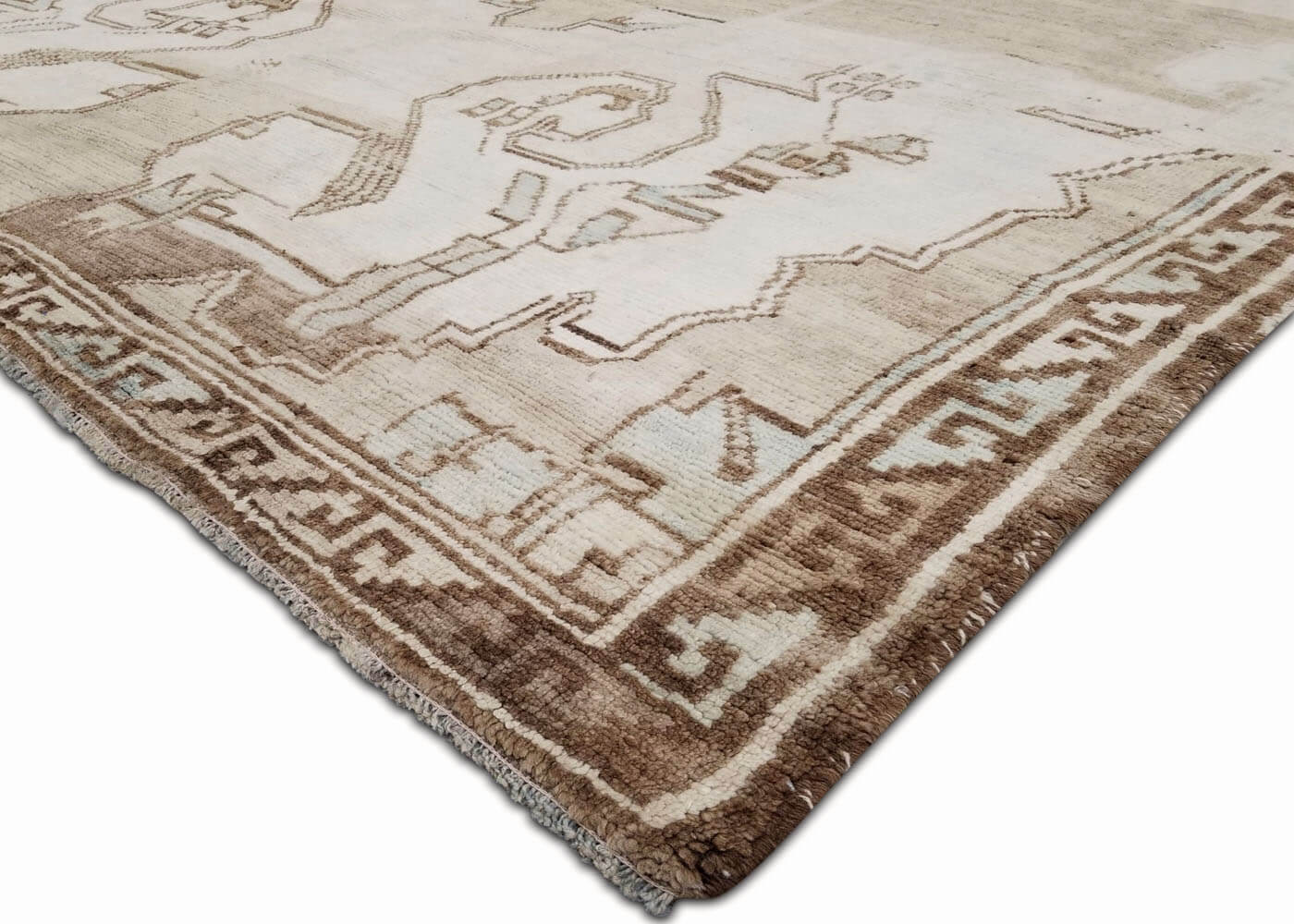Vintage Turkish Oushak Rug - 6'8" x 13'3" - 160104