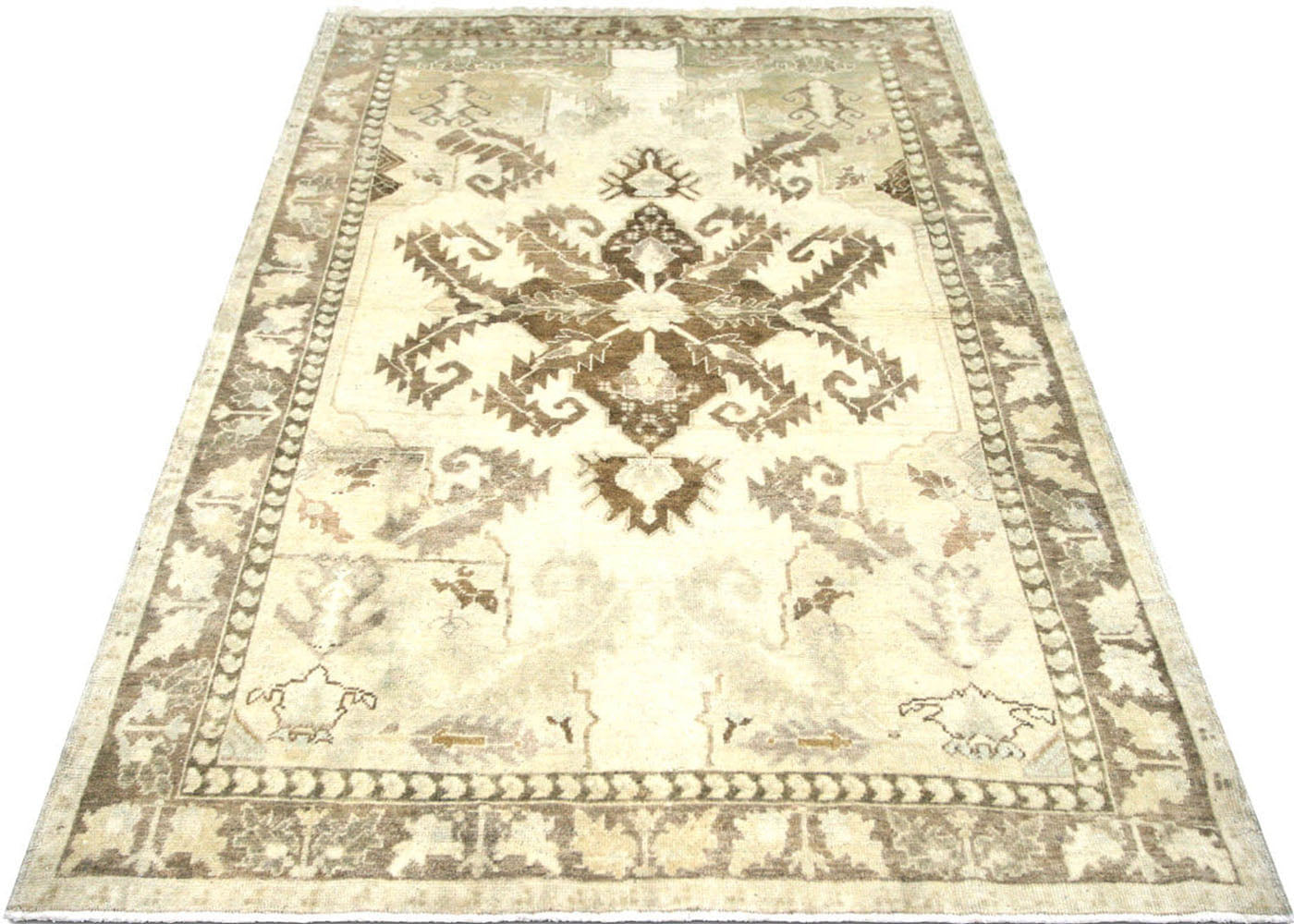 Vintage Turkish Oushak Rug - 4'4" x 6'8" - 160111