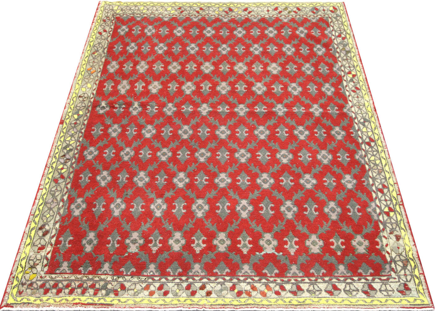 Vintage Turkish Oushak Rug - 5'1" x 7'4" - 160115