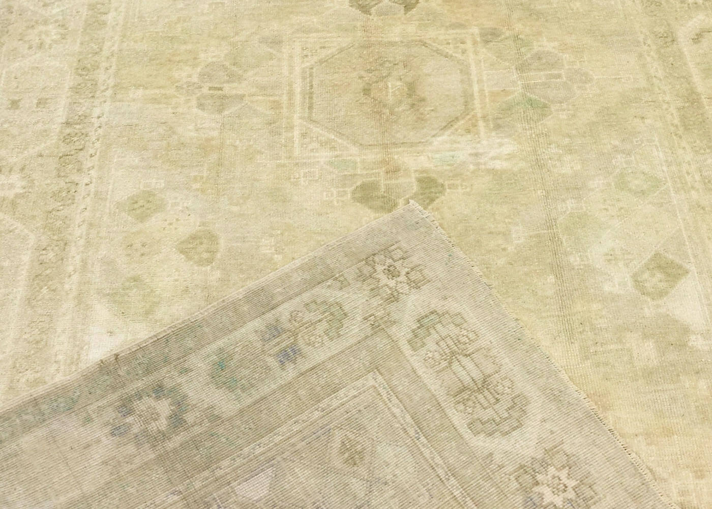 Vintage Turkish Oushak Rug - 5'3" x 11' - 160117