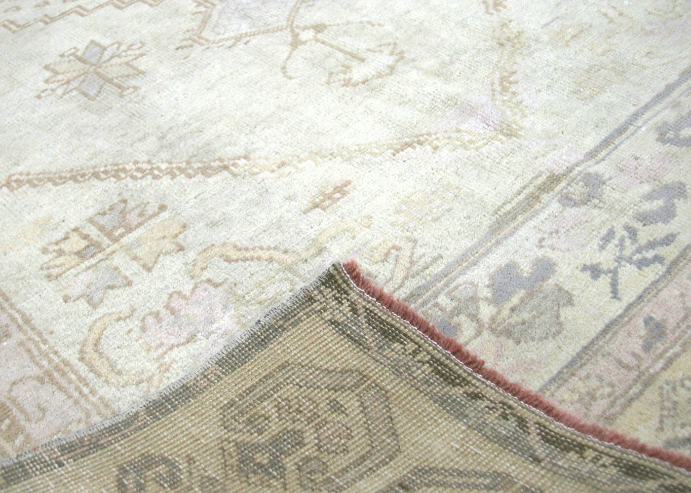 Vintage Turkish Oushak Rug - 4'3" x 7'9" - 160120