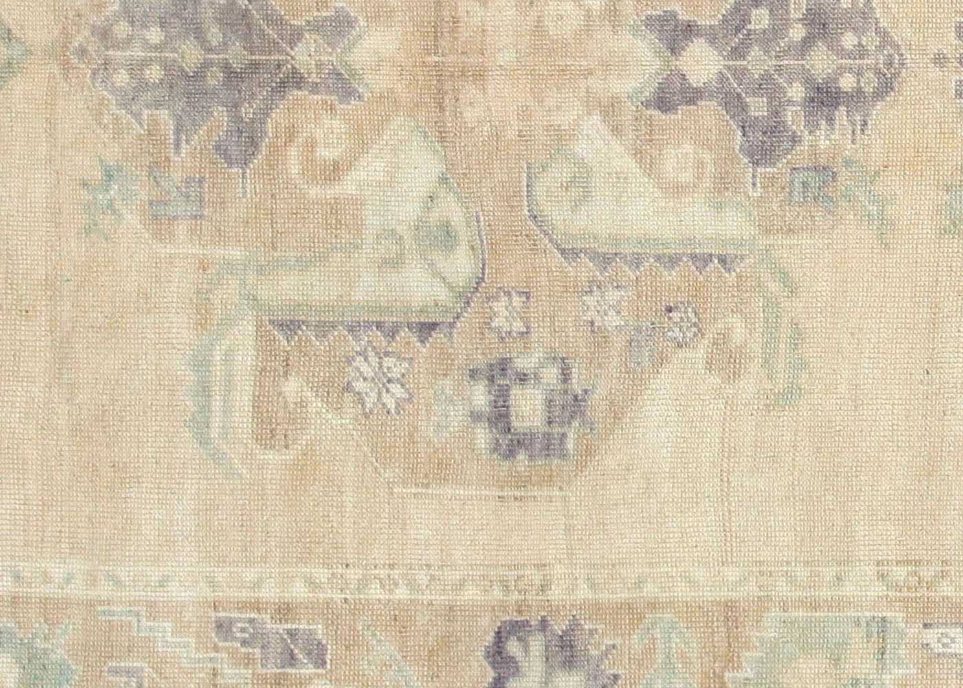 Vintage Turkish Oushak Rug - 5'1" x 10'11" - 160126