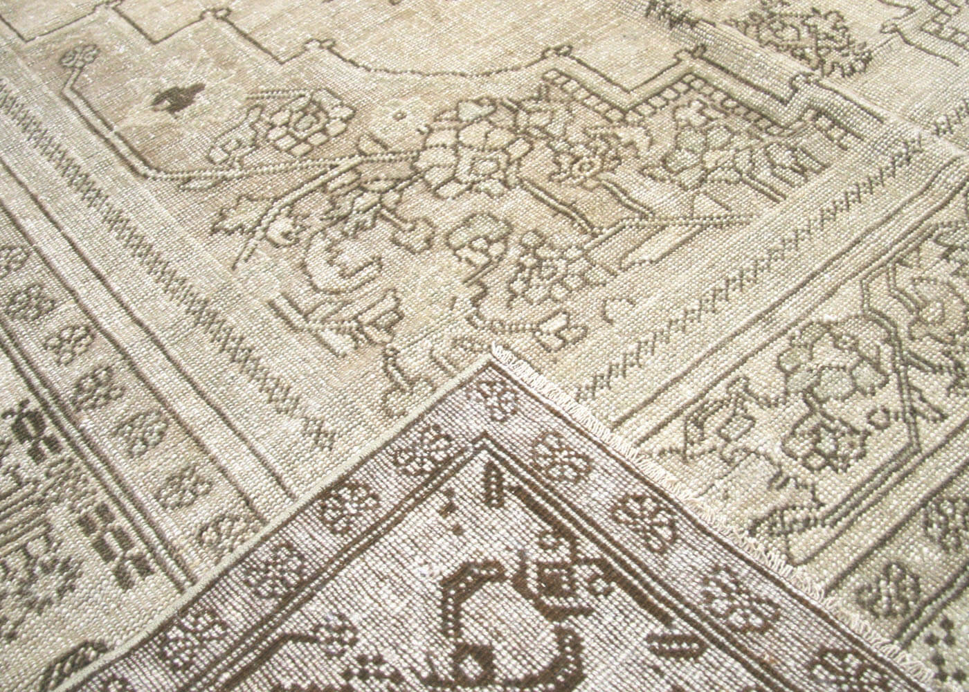 Vintage Turkish Oushak Rug - 6'4" x 10'10" - 160131