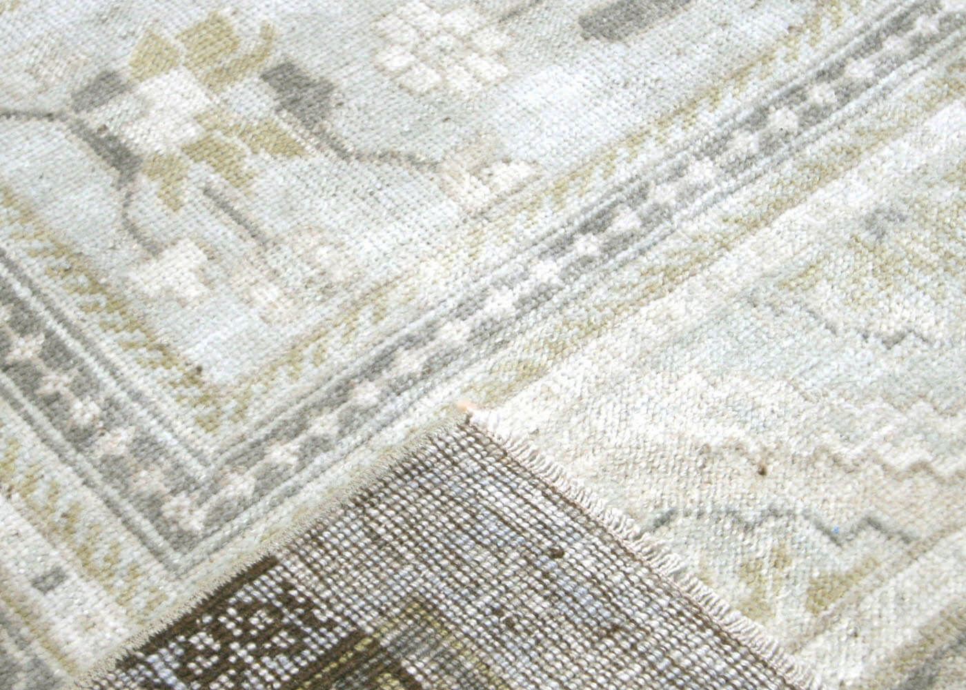 Vintage Turkish Oushak Rug - 6'6" x 11'1" - 160134