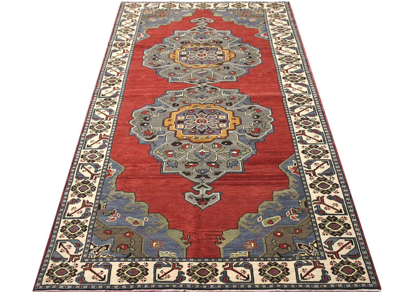 Vintage Turkish Oushak Rug - 5' x 11'2" - 160136