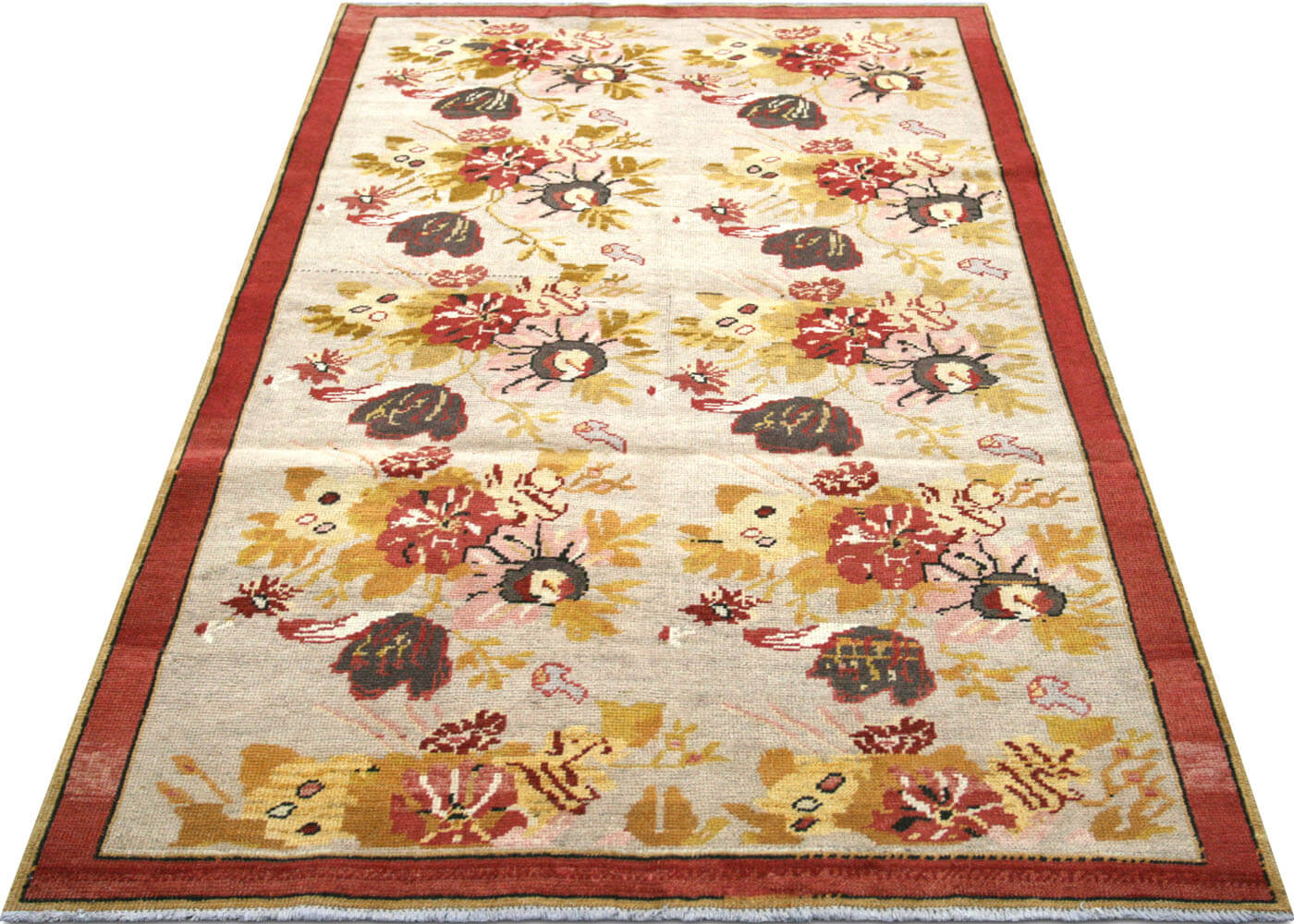 Vintage Turkish Oushak Rug - 4'5" x 7'5" - 160138
