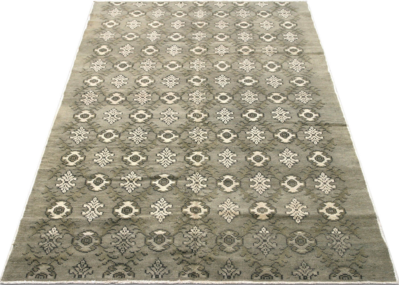 Vintage Turkish Oushak Rug - 4'10" x 9' - 160144
