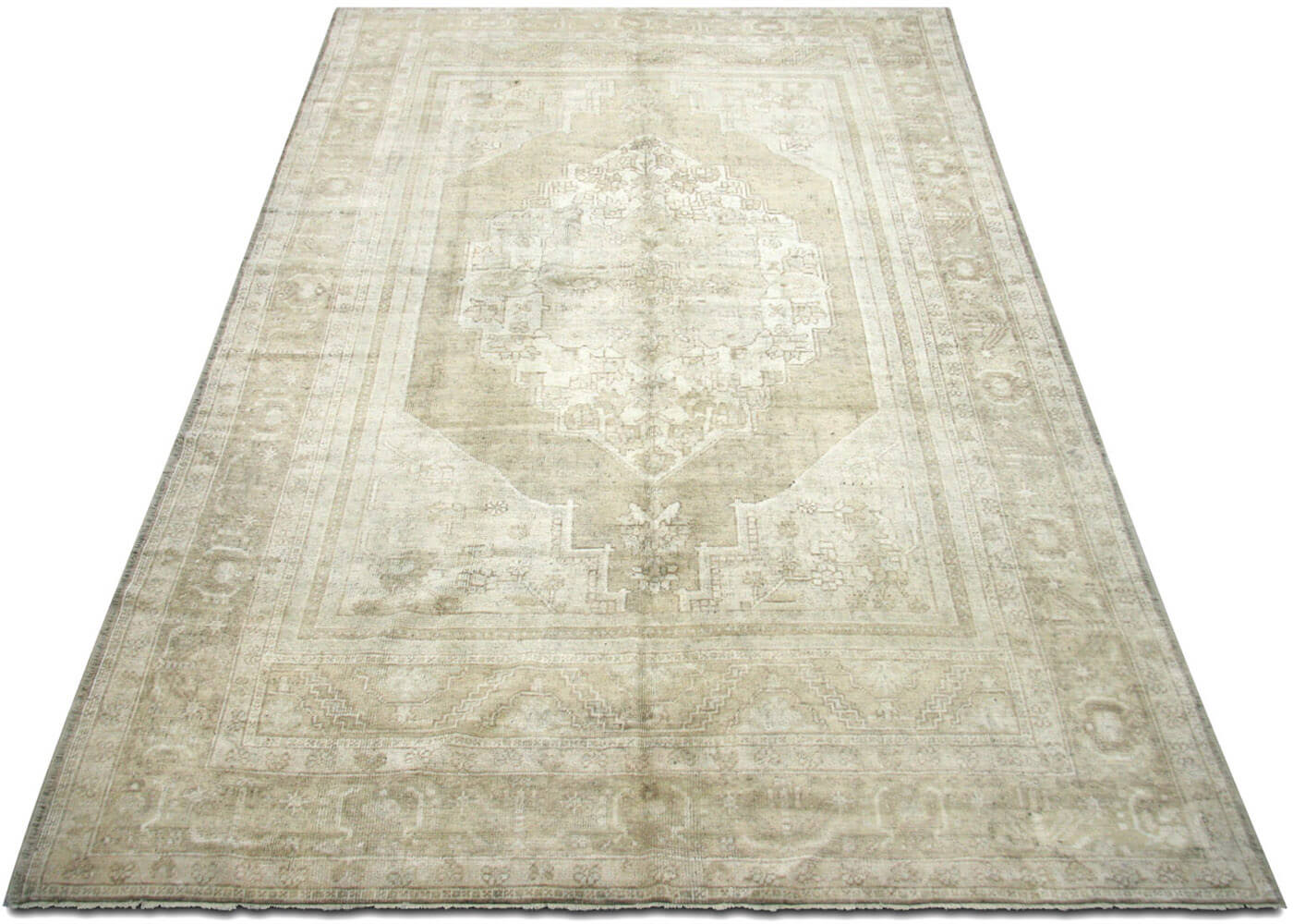 Vintage Turkish Oushak Rug - 6'5" x 10'4" - 160148