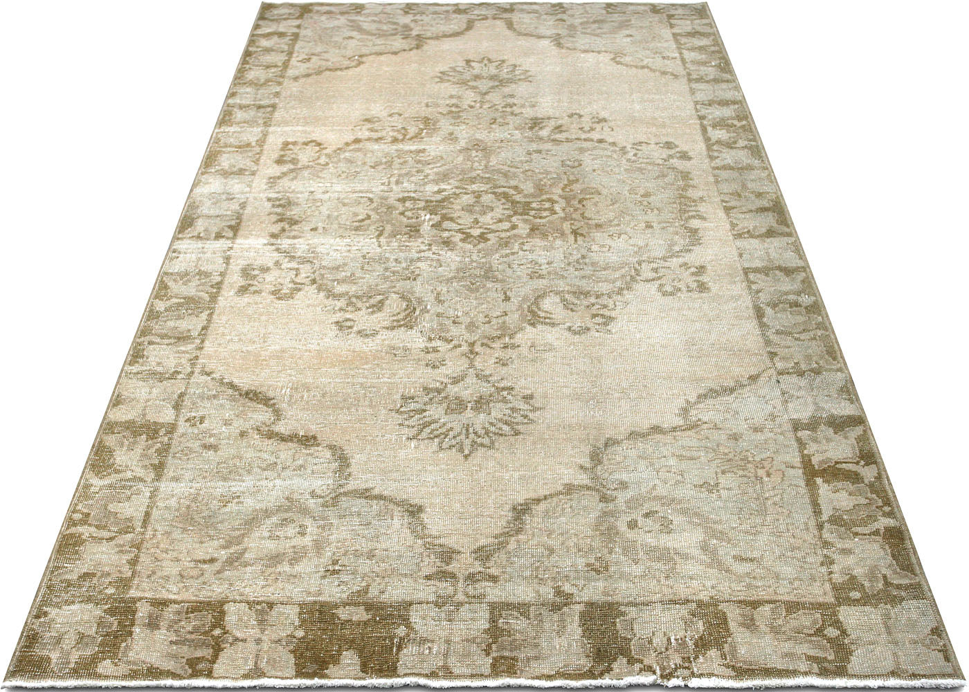Vintage Turkish Oushak Rug - 5'2" x 8'4" - 160157