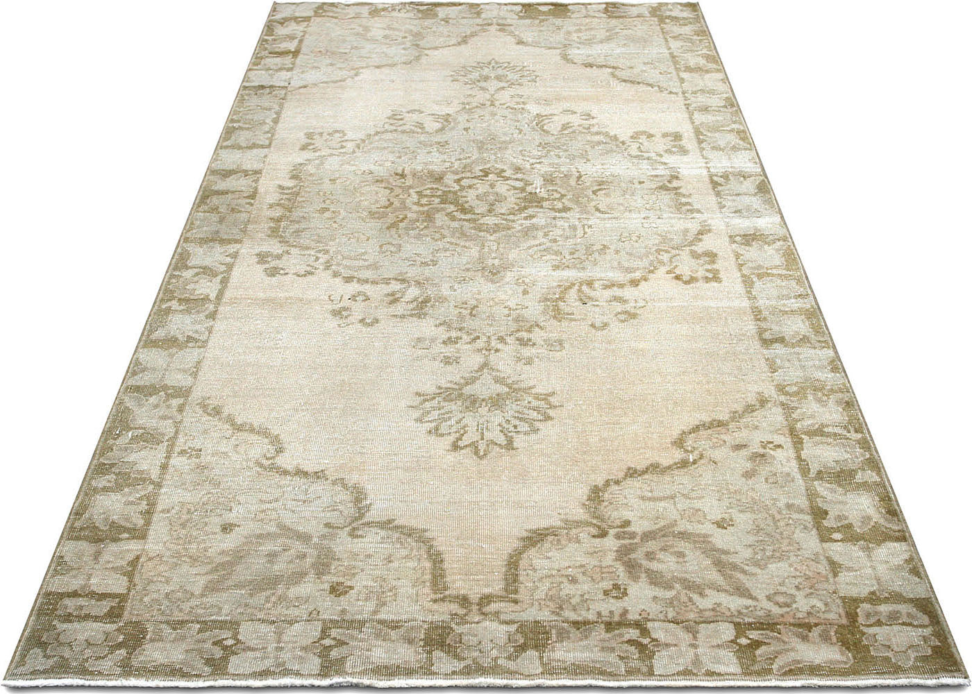 Vintage Turkish Oushak Rug - 5'2" x 8'4" - 160157