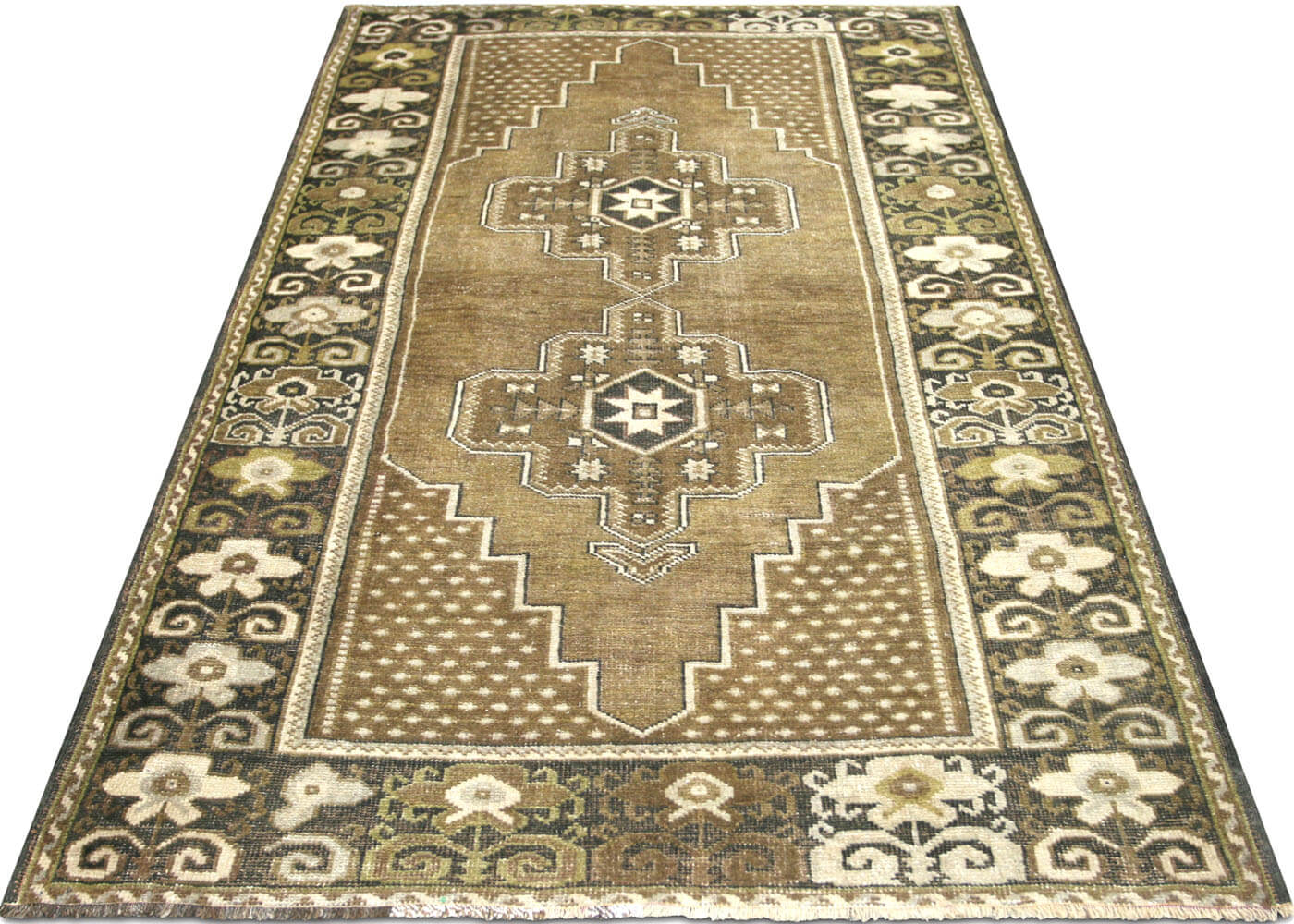 Vintage Turkish Oushak Rug - 3'9" x 6'3" - 160170
