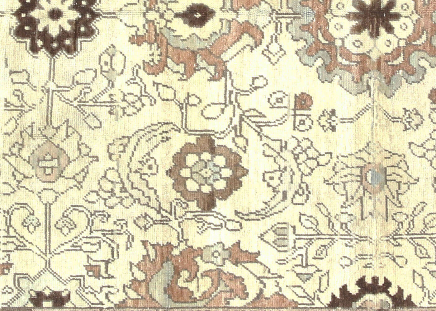 Vintage Turkish Oushak Rug - 4'6" x 10'5" - 160181