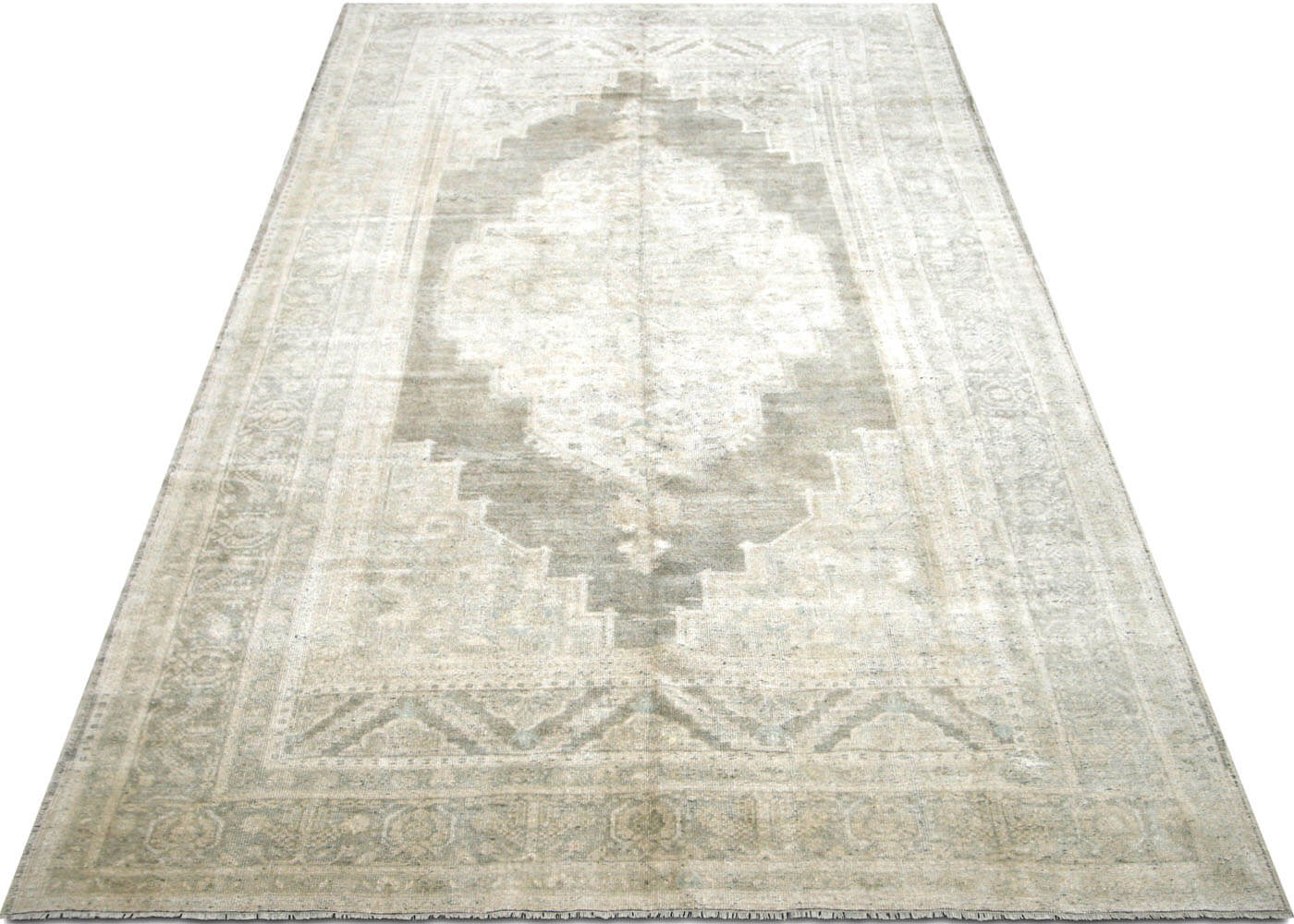 Vintage Turkish Oushak Rug - 6'8" x 11'9" - 160183