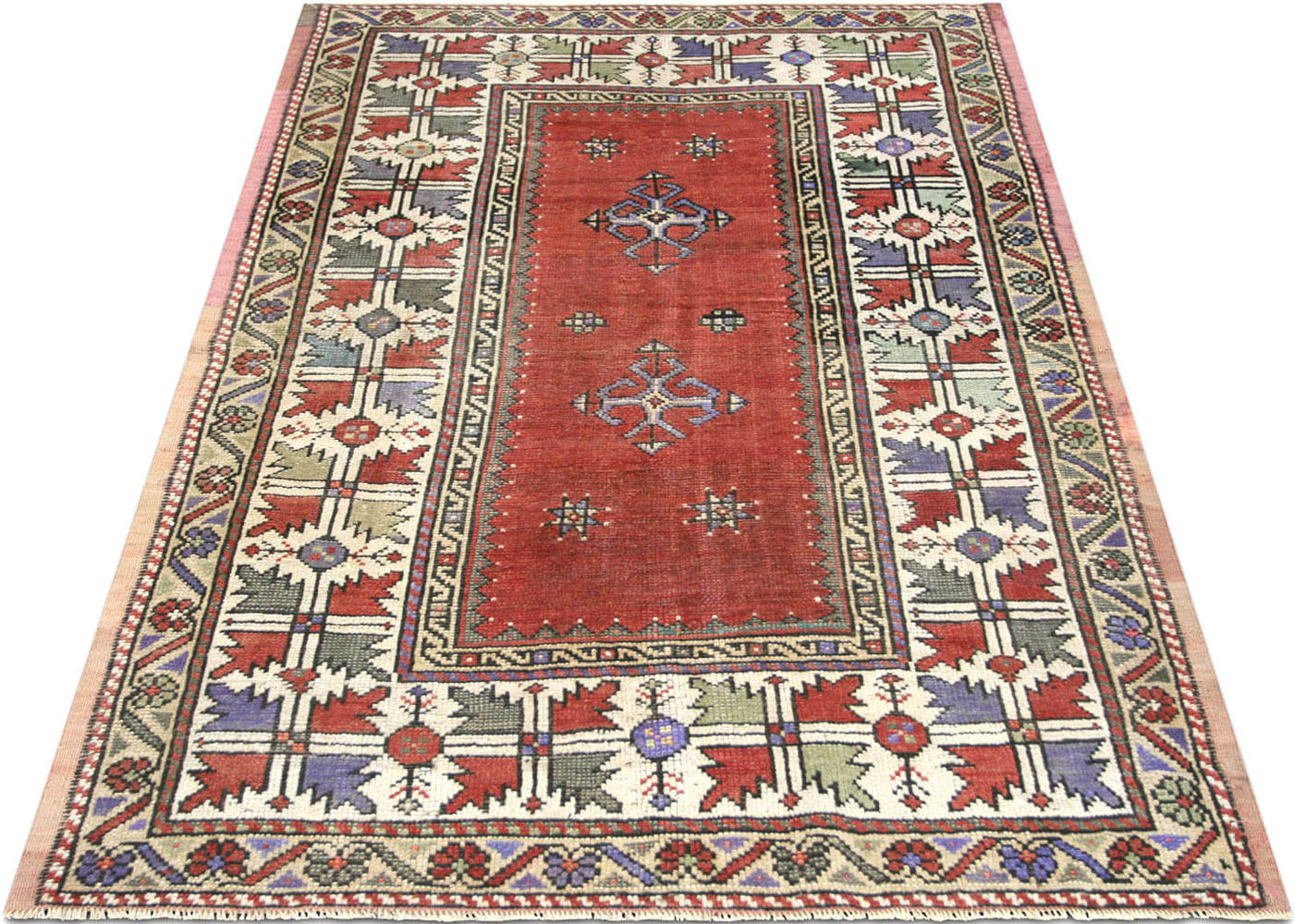 Vintage Turkish Oushak Rug - 4'2" x 6'8" - 160190