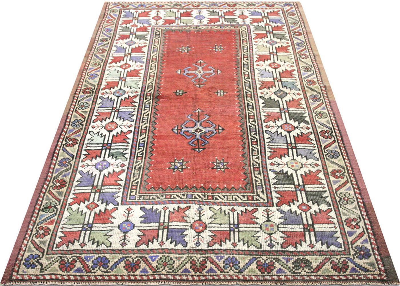 Vintage Turkish Oushak Rug - 4'2" x 6'8" - 160190