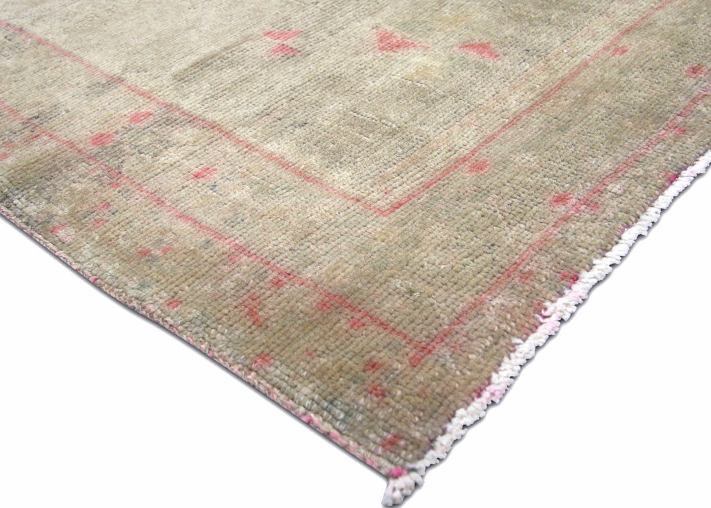 Vintage Turkish Oushak Rug - 3'10" x 7'8" - 160191