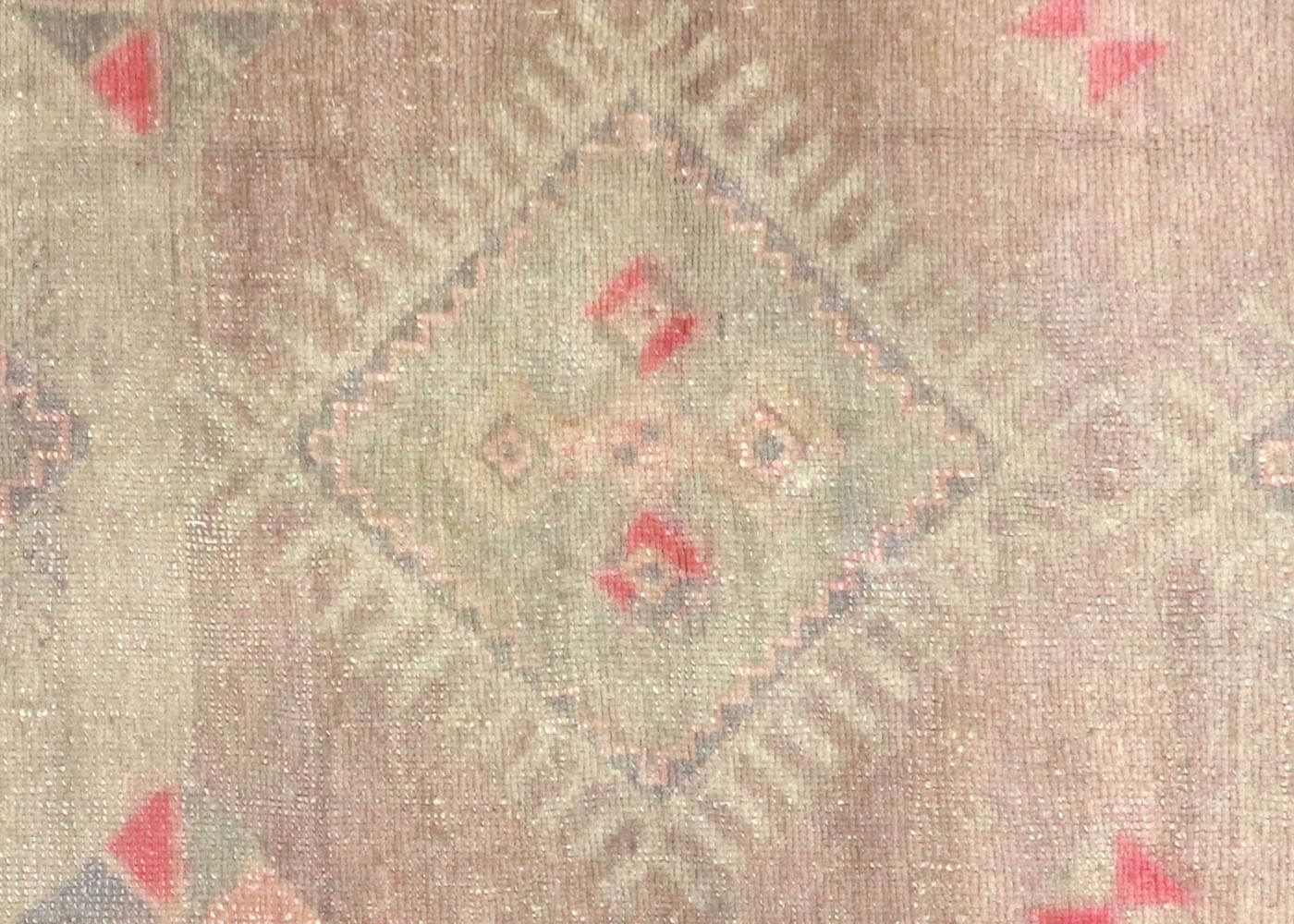 Vintage Turkish Oushak Rug - 3'10" x 7'8" - 160191