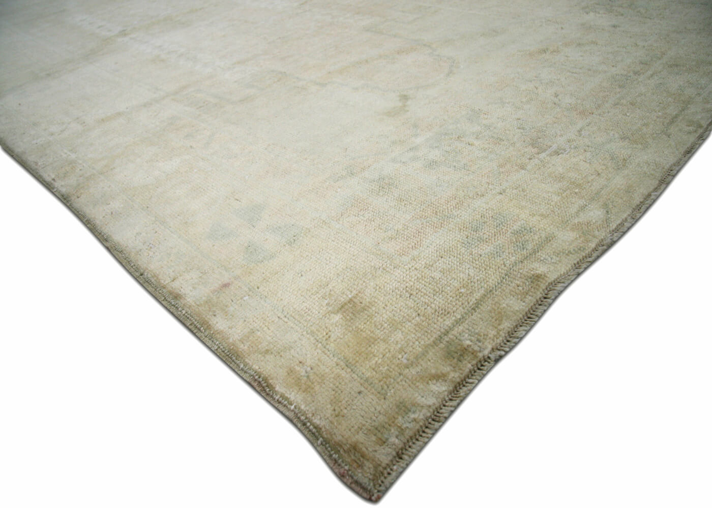 Vintage Turkish Oushak Rug - 3'11" x 7'9" - 160194