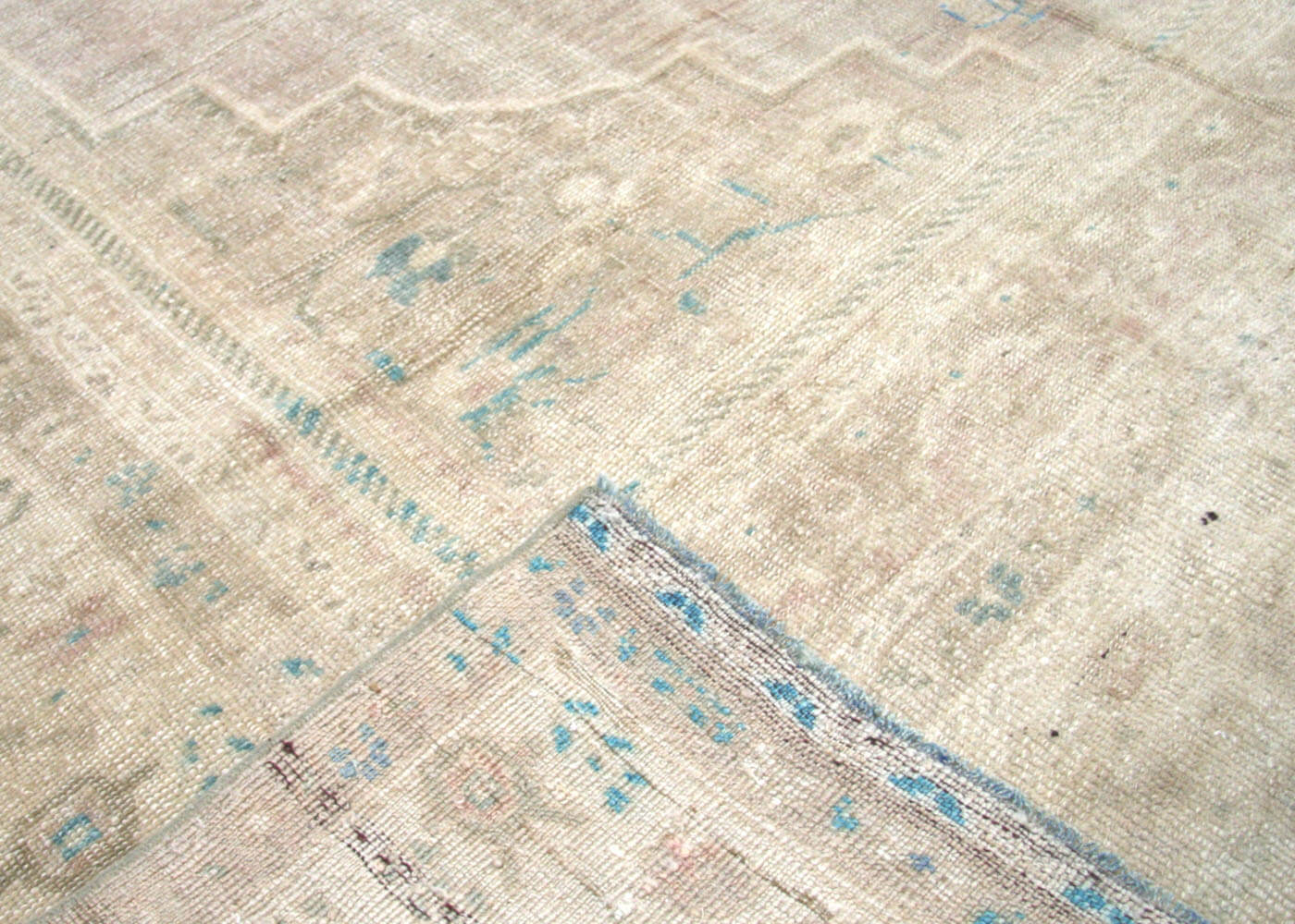 Vintage Turkish Oushak Rug - 6'11" x 10'1" - 160202