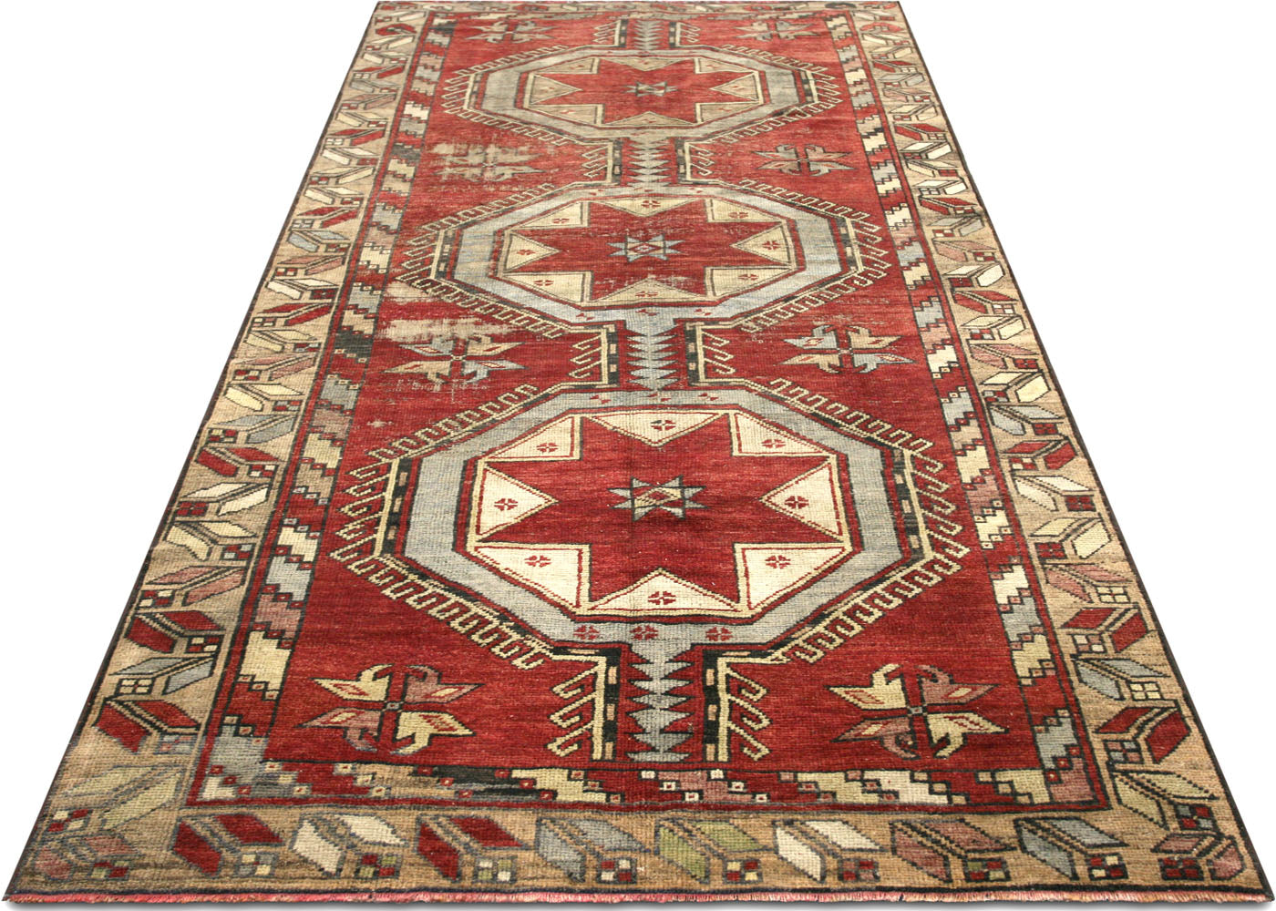 Vintage Turkish Oushak Rug - 4'5" x 10'11" - 160204