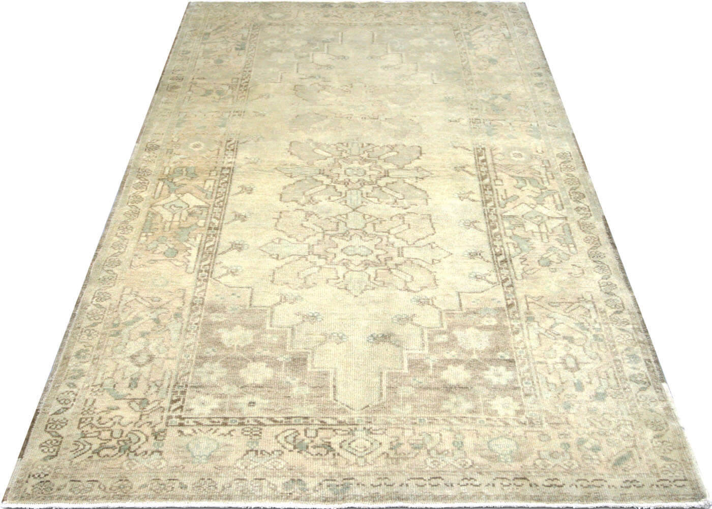 Vintage Turkish Oushak Rug - 4' x 7'5" - 160205