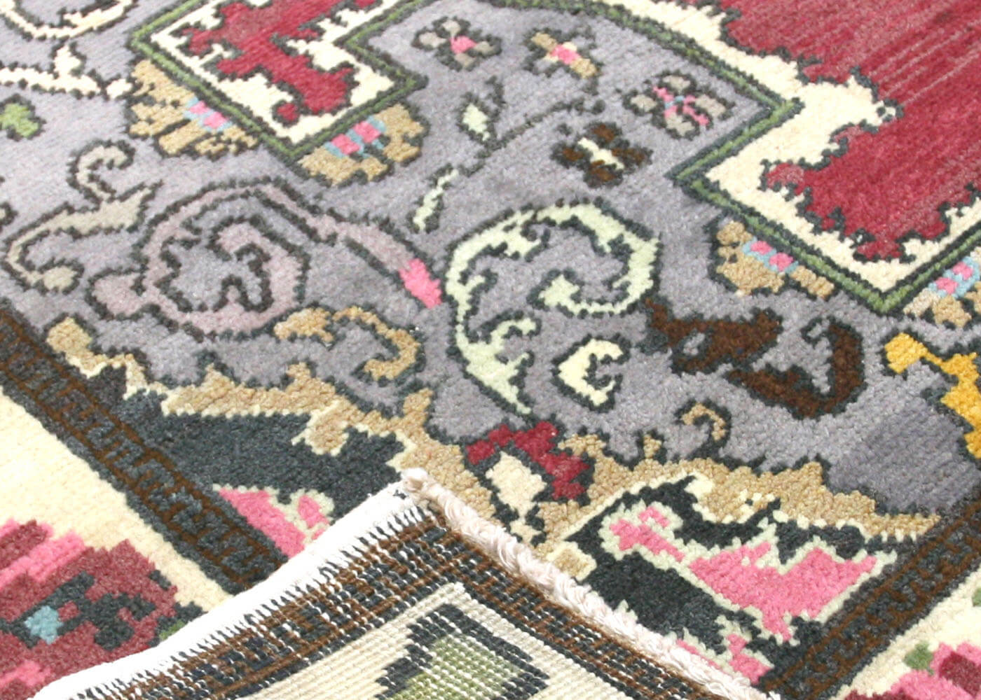 Vintage Turkish Oushak Rug - 5'1" x 8'3" - 160207