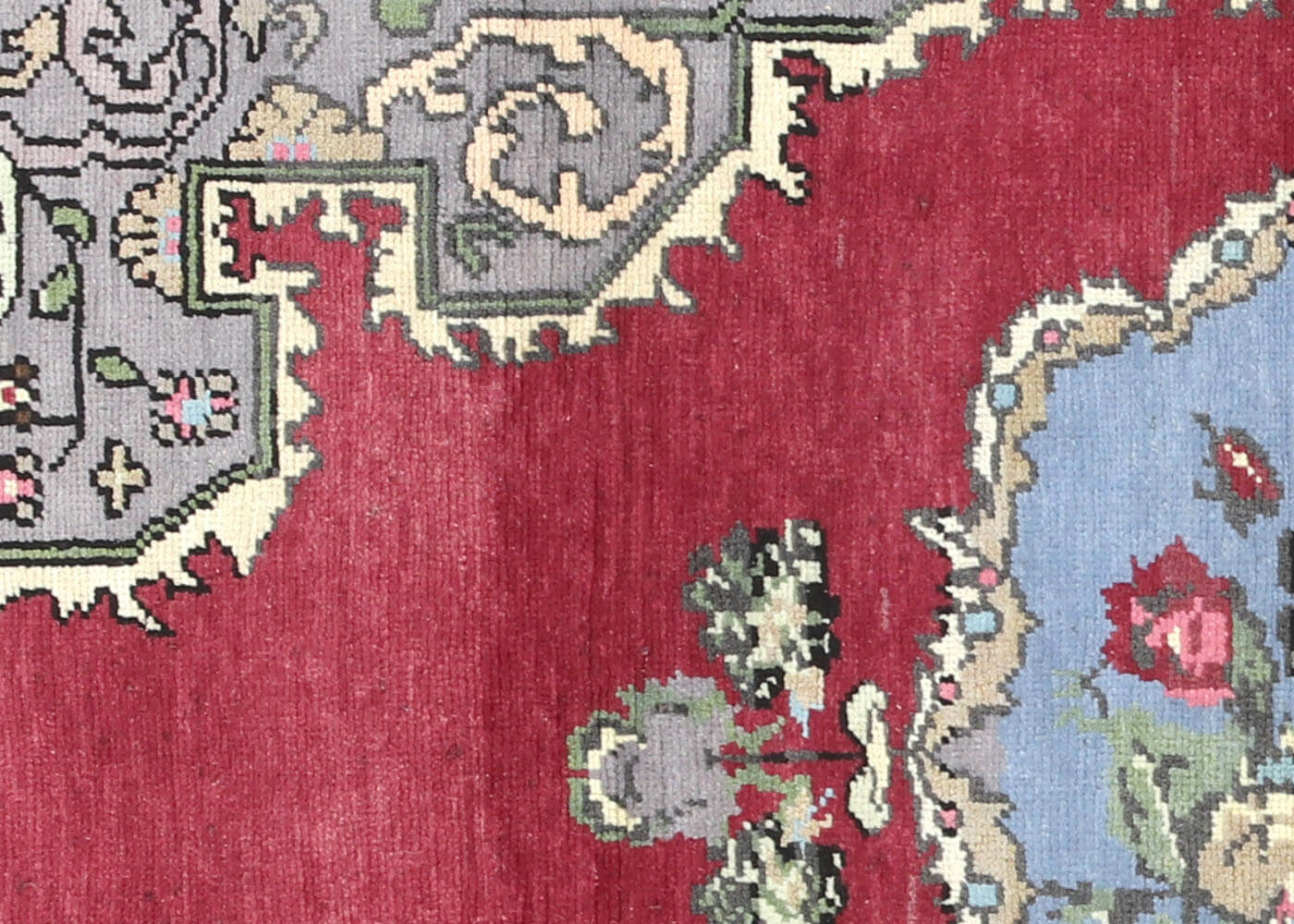 Vintage Turkish Oushak Rug - 5'1" x 8'3" - 160207