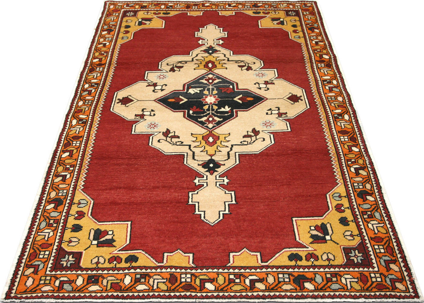 Vintage Turkish Oushak Rug - 4'6" x 7'10" - 160210