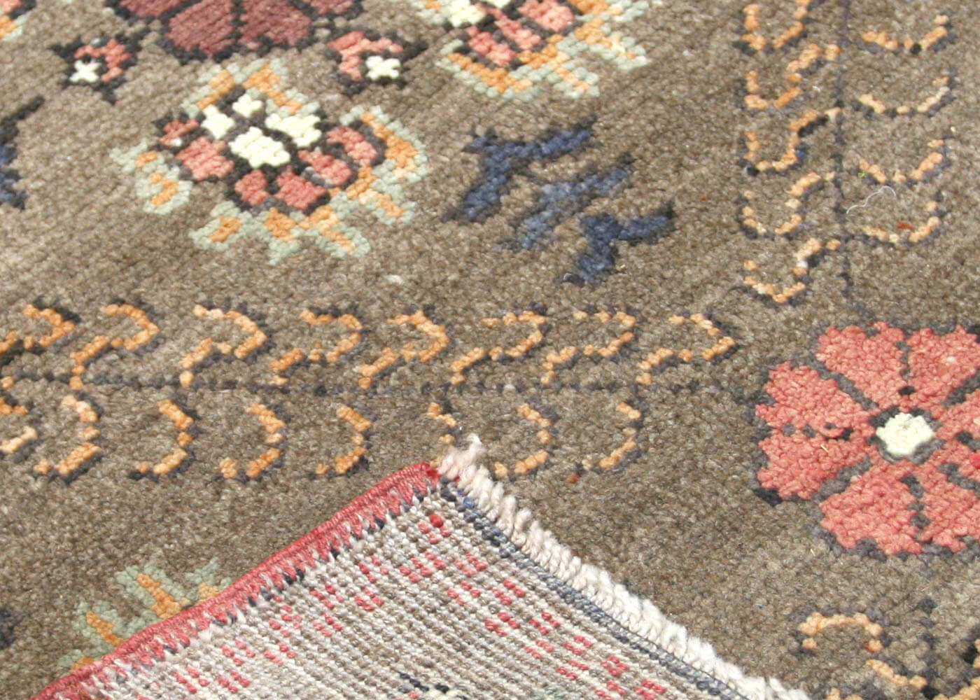 Vintage Turkish Oushak Rug - 4'6" x 4'6" - 160212