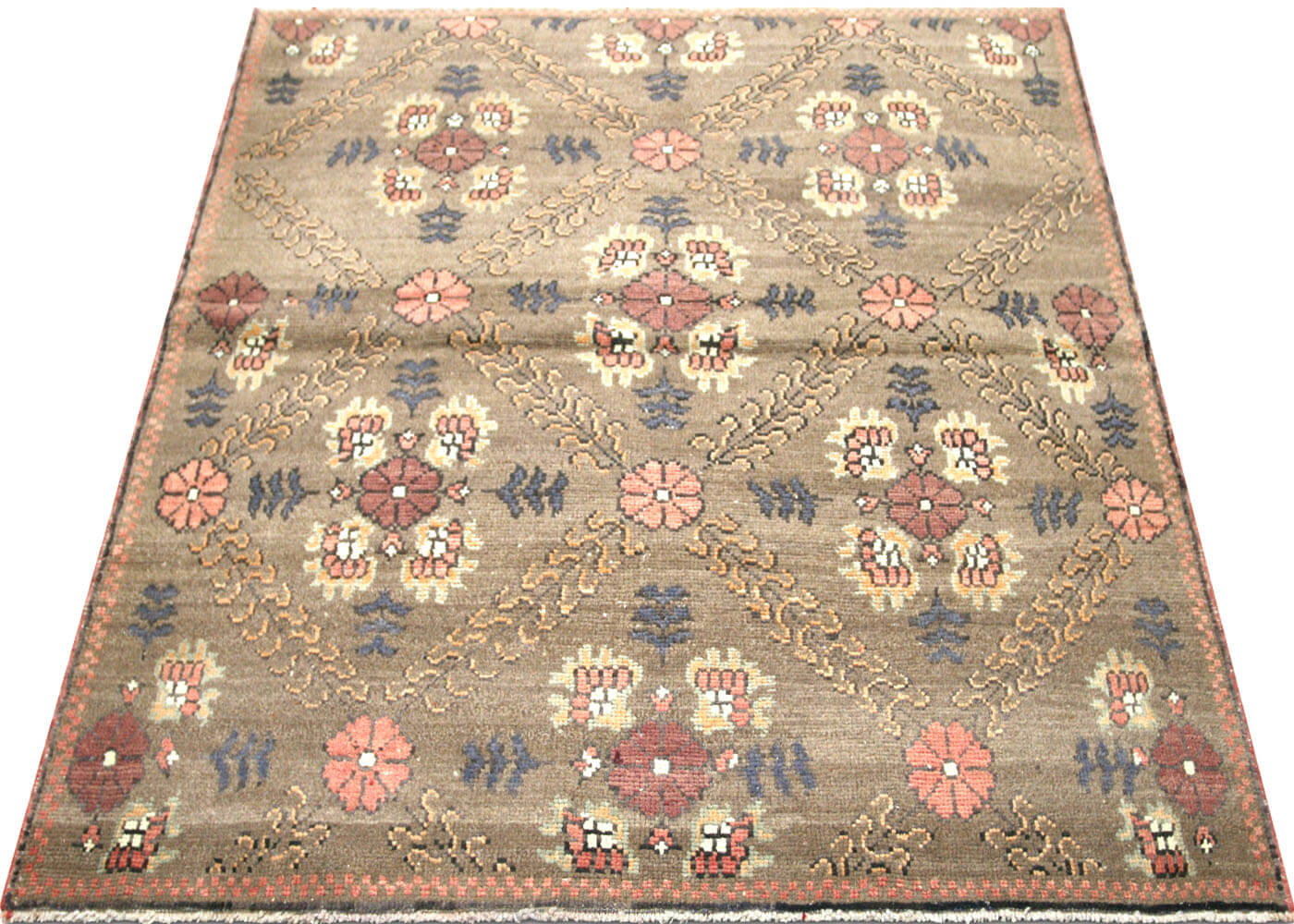 Vintage Turkish Oushak Rug - 4'6" x 4'6" - 160212